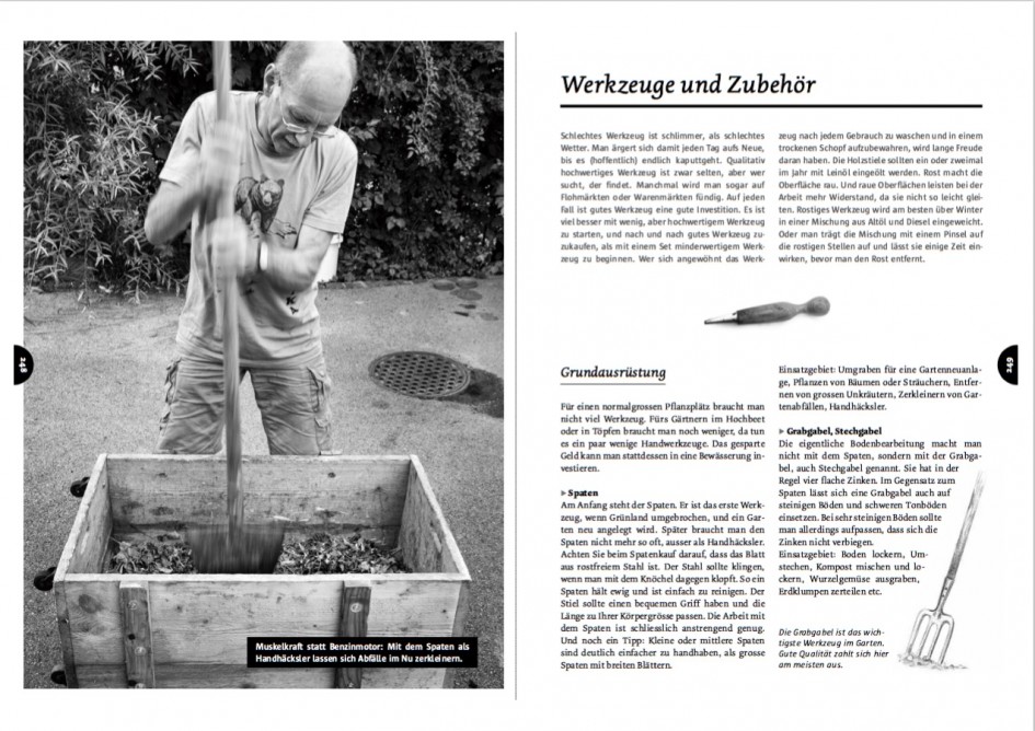 Wir verraten im Spriessbürger sogar wie ein Handhäcksler funktioniert